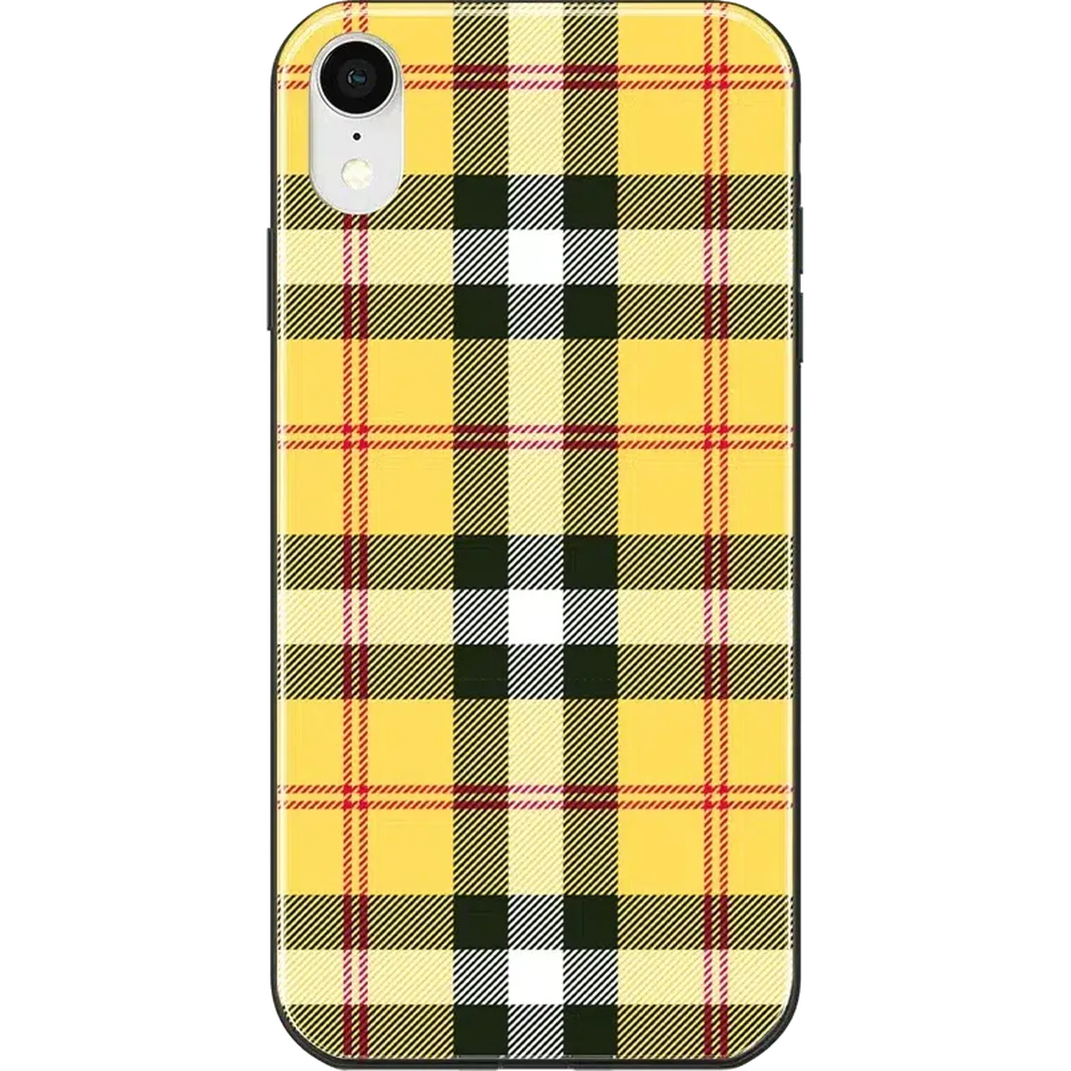 As if! | Yellow Plaid iPhone Case