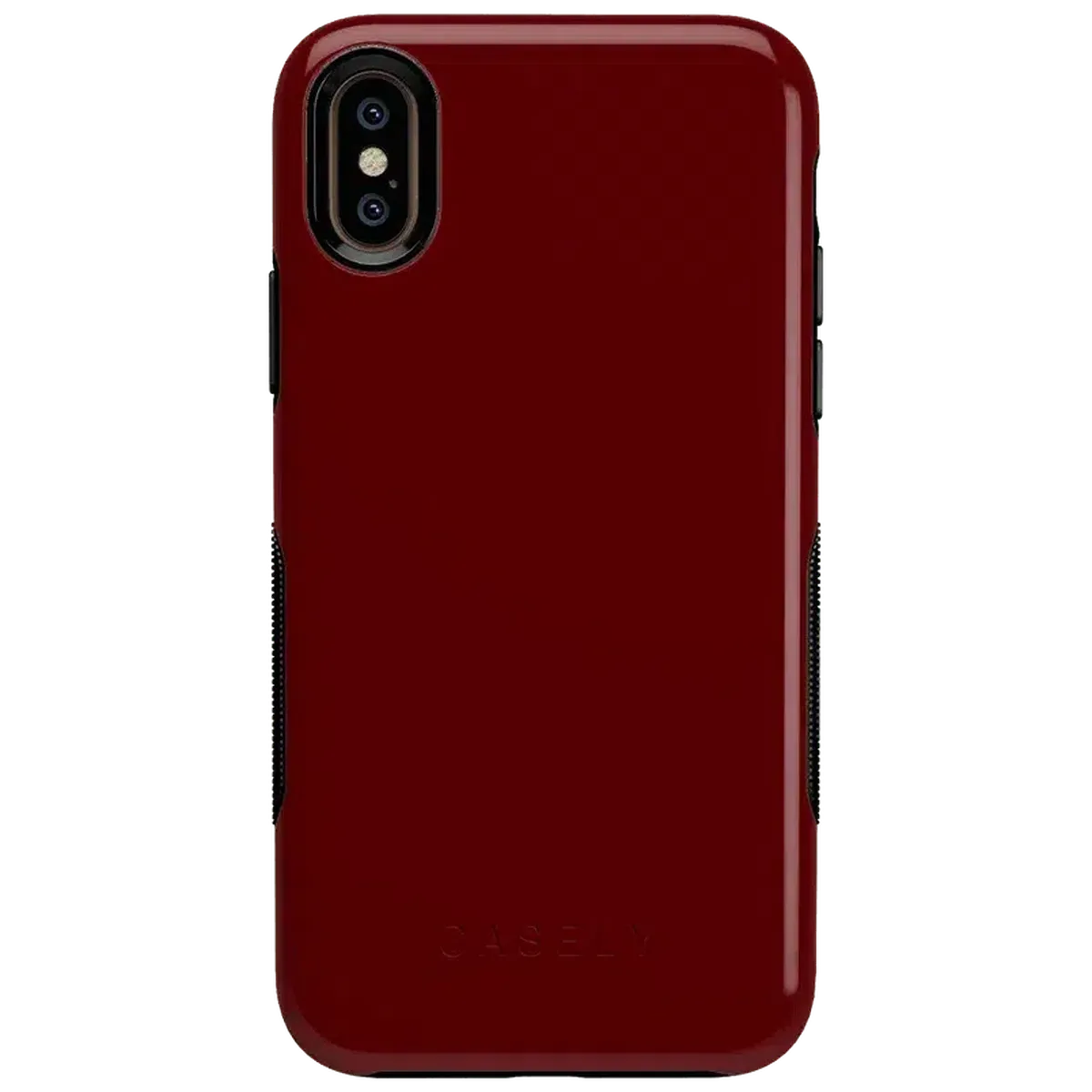 Burgundy Red on Black | Ultra-Protective Bold Case