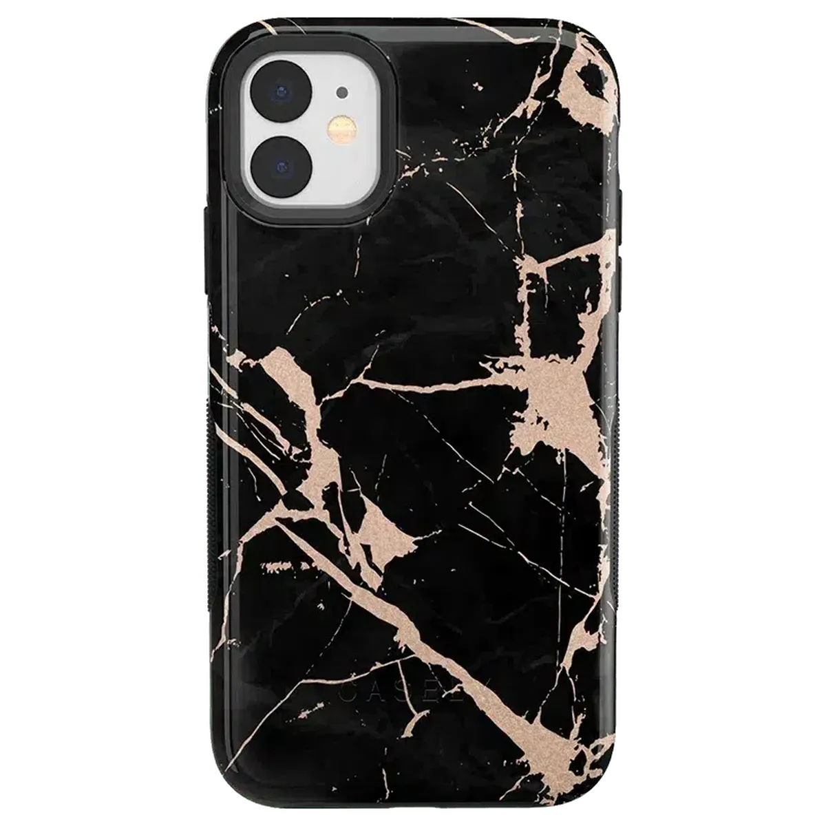 Hidden Gem | Rose Gold and Black Marble Case