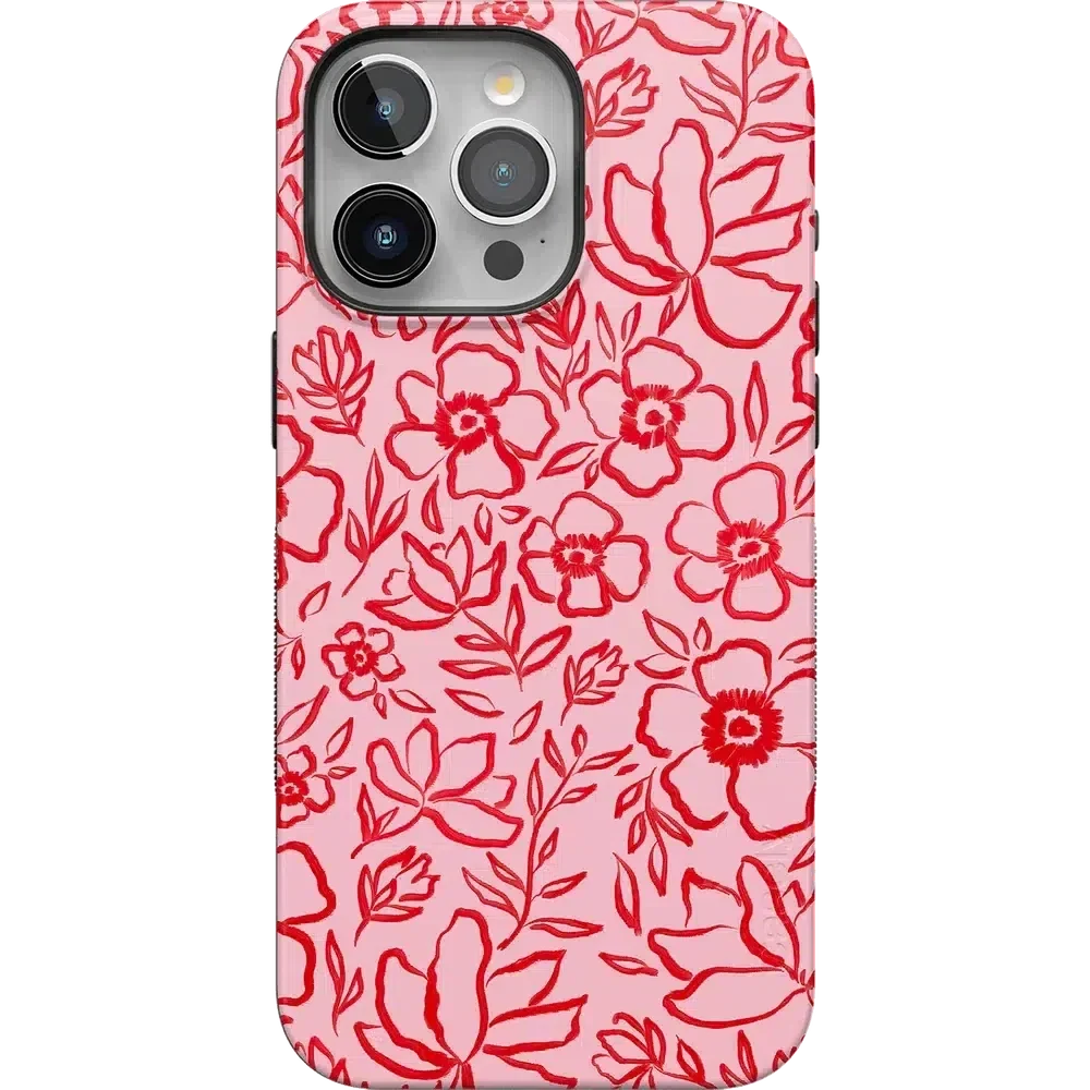 Blush Garden | Floral Doodle Case