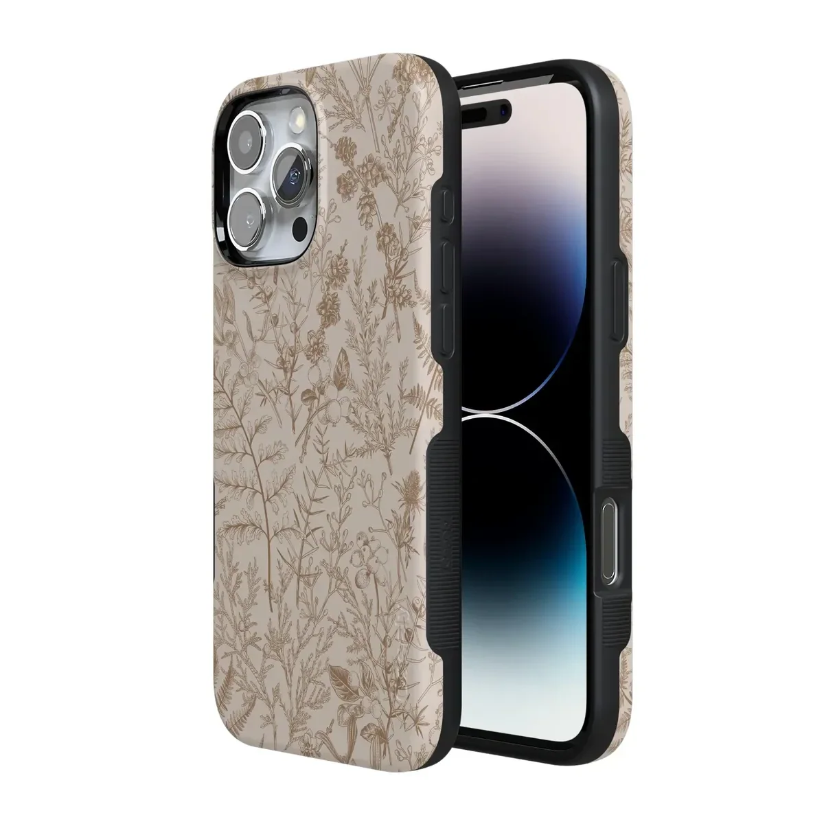 Beige Garden | Neutral Floral Case