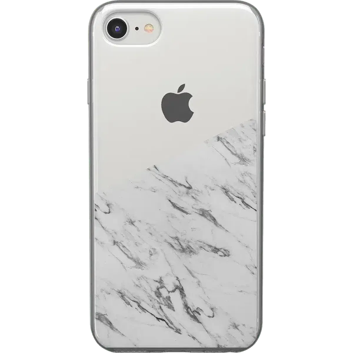 Let's Split | Half White Clear Marble Case