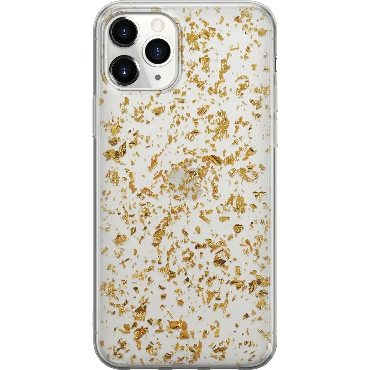 Morning Sparkle | Rose and Gold Flaked Clear Case