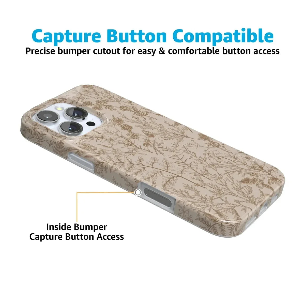 Beige Garden | Neutral Floral Case