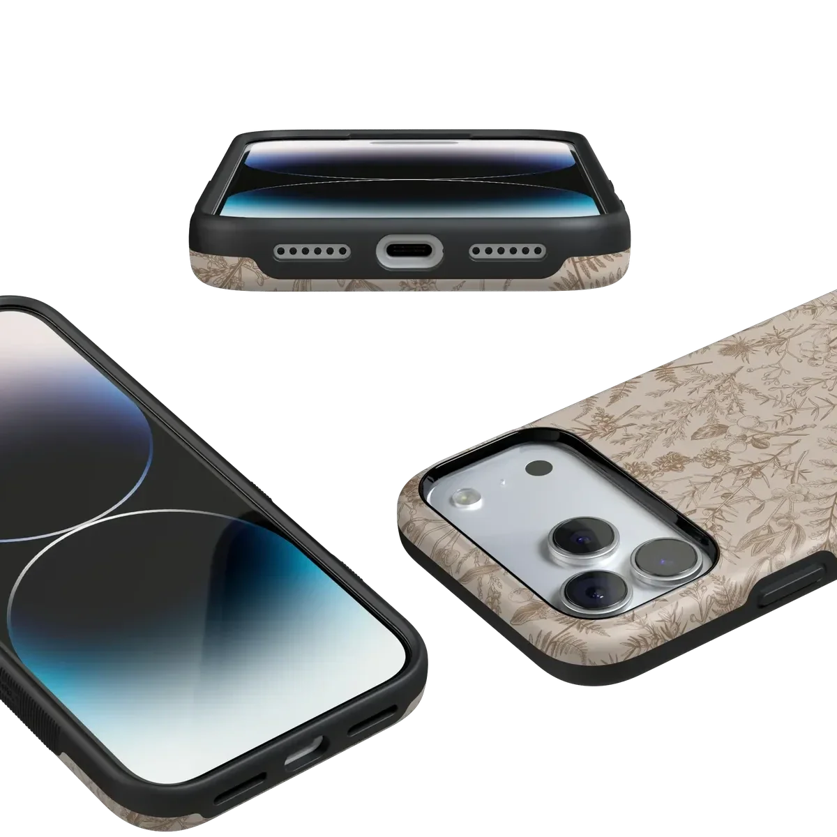 Beige Garden | Neutral Floral Case