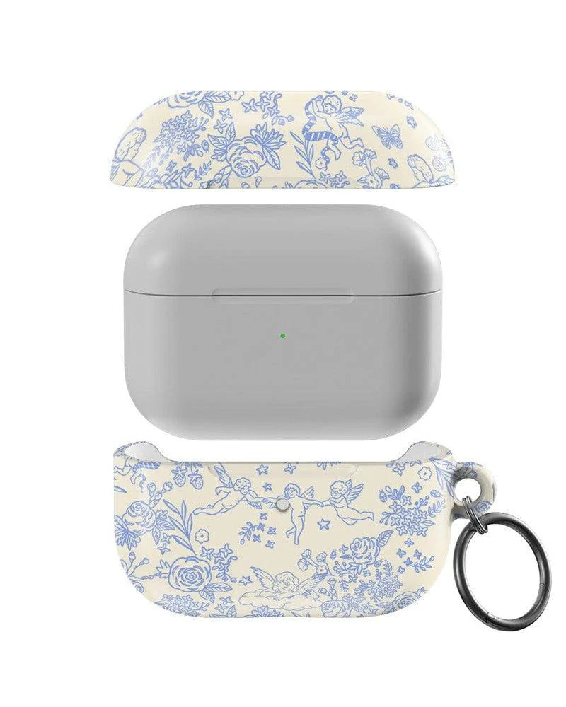 Cupid's Canvas | Periwinkle Floral AirPods Case