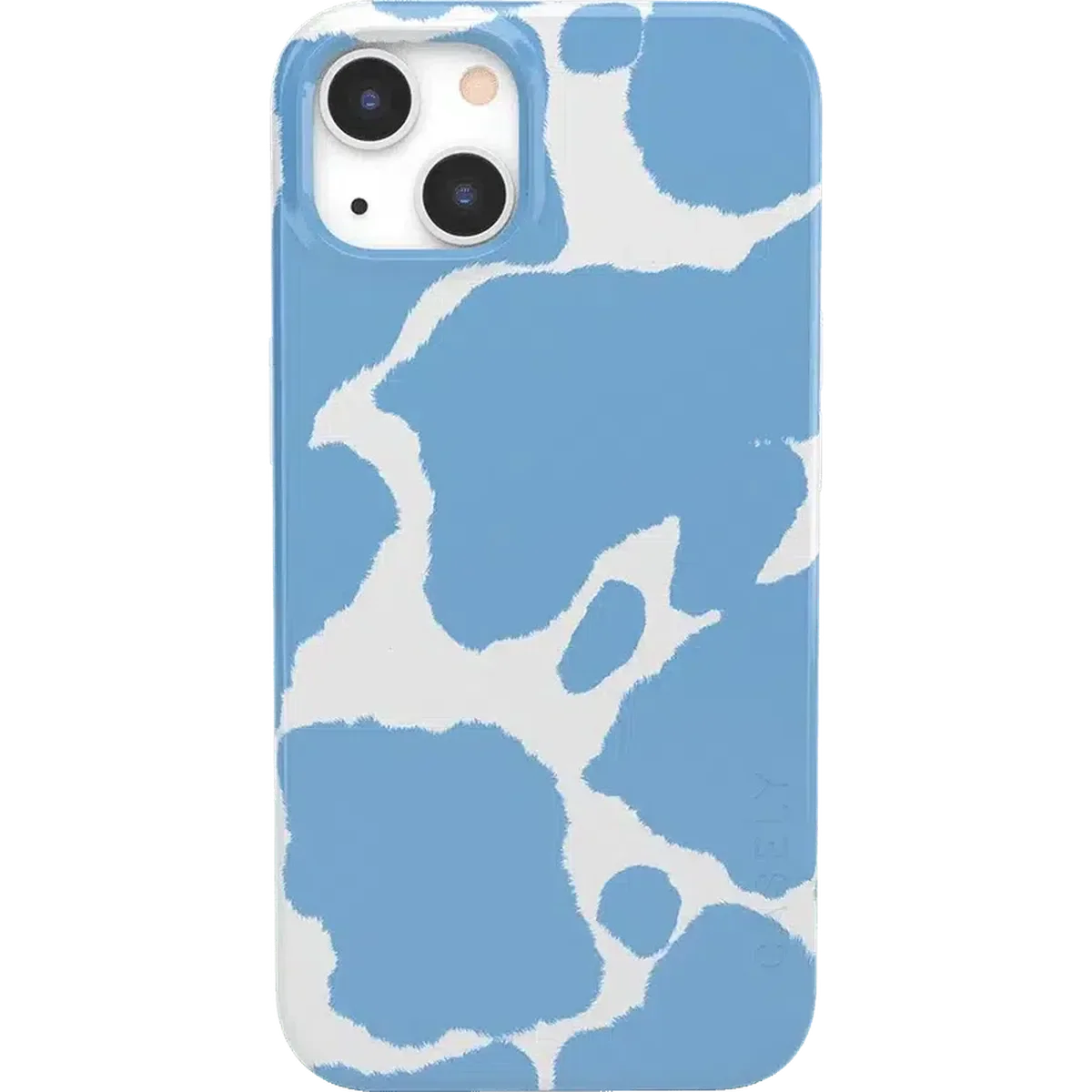 Current MOOd | Light Blue Cow Print Case