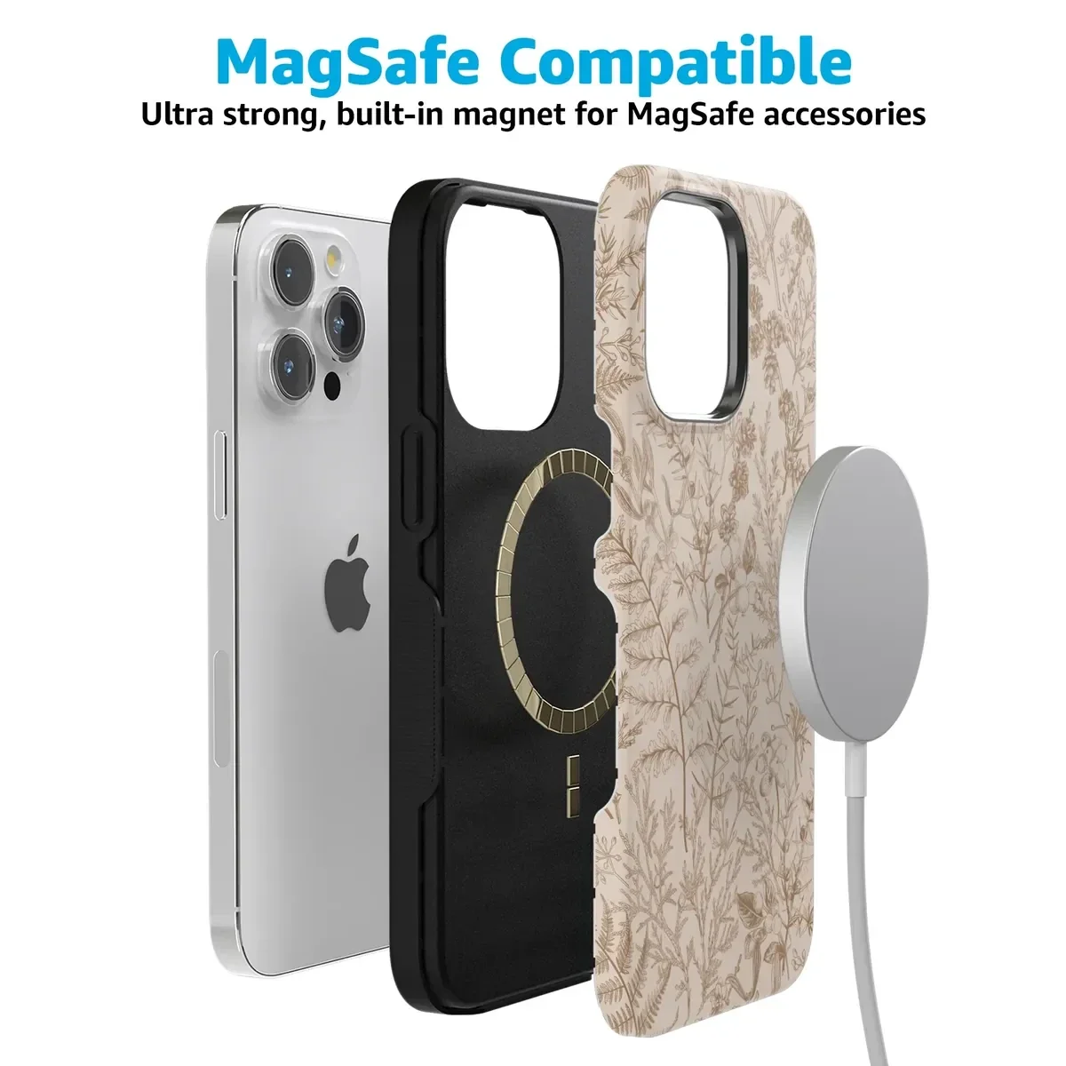 Beige Garden | Neutral Floral Case