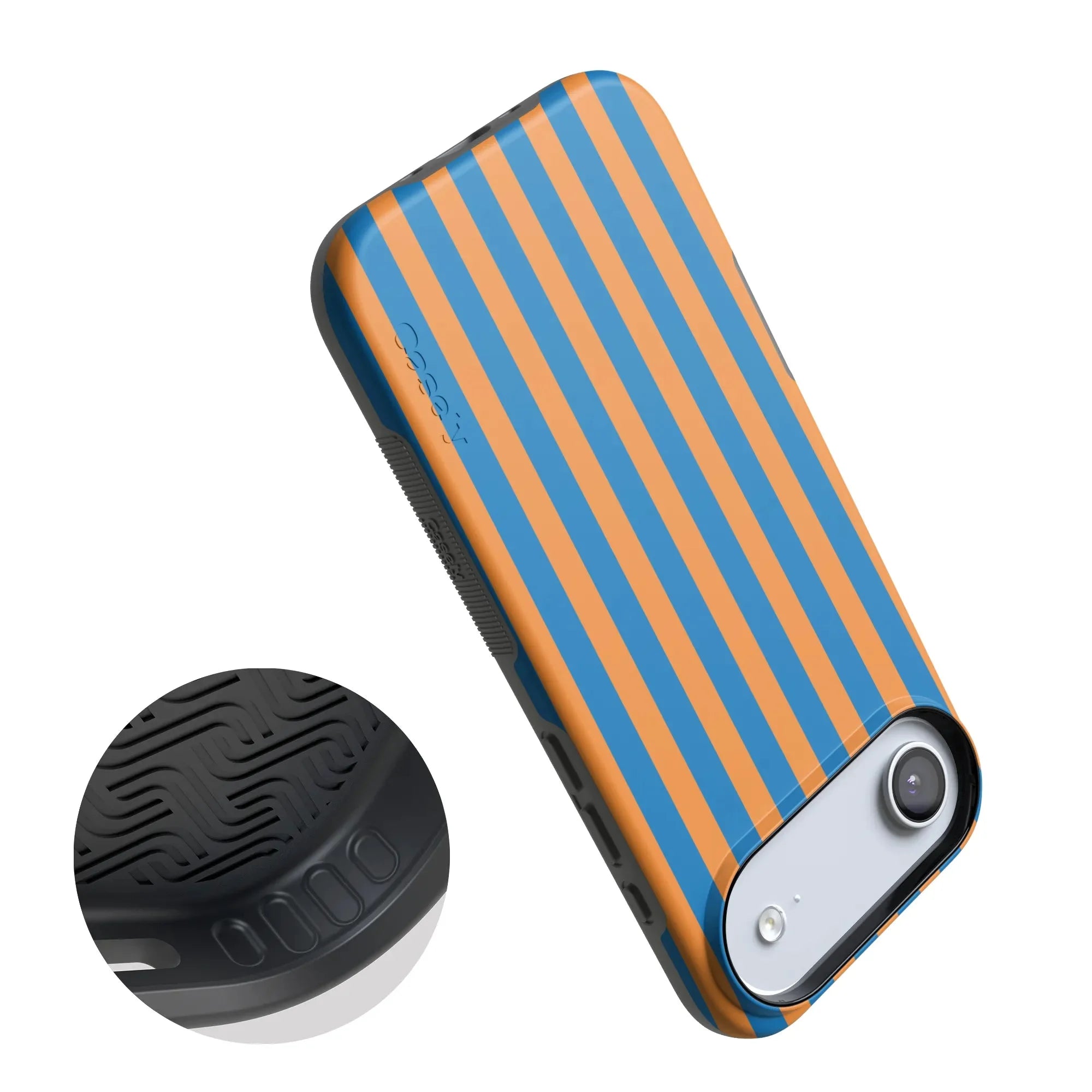 Go New York | Blue & Orange Stripes Case