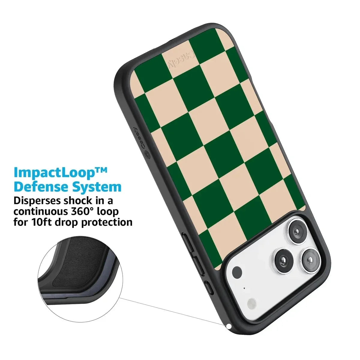 Fit Check | Green Checkerboard Case