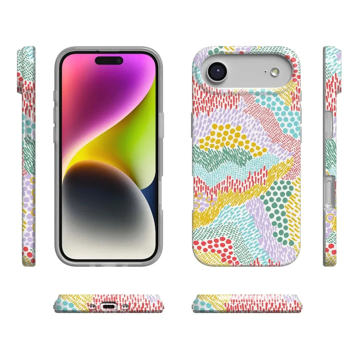 Color Me Happy | Pattern Colorblock Case