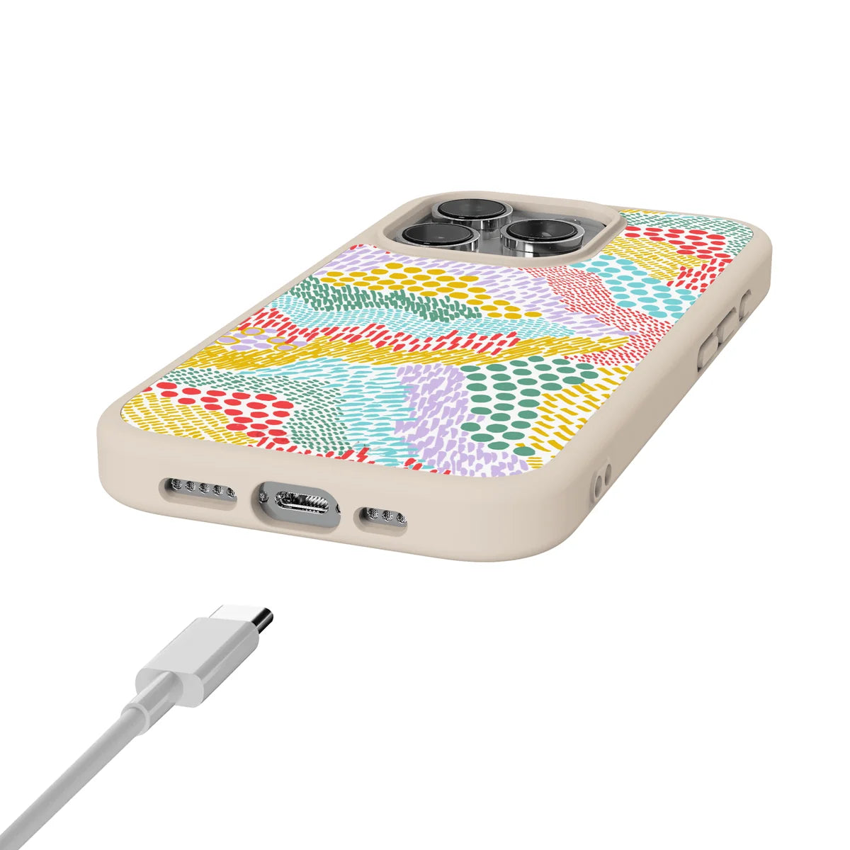 Color Me Happy | Pattern Colorblock Case