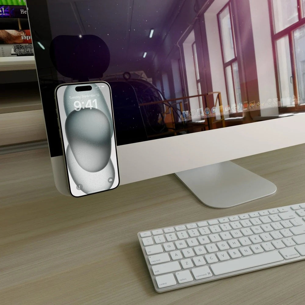 Grippy | Pink Silicone Suction Phone Mount with MagSafe