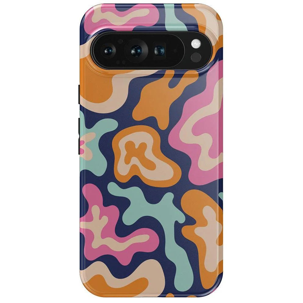 Midnight Color Splash | Abstract Retro Google Pixel Case