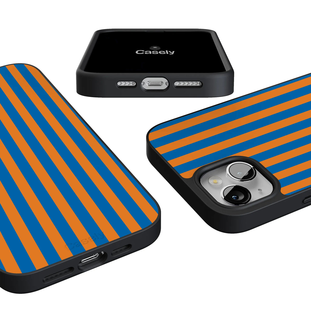Go New York | Blue & Orange Stripes Case