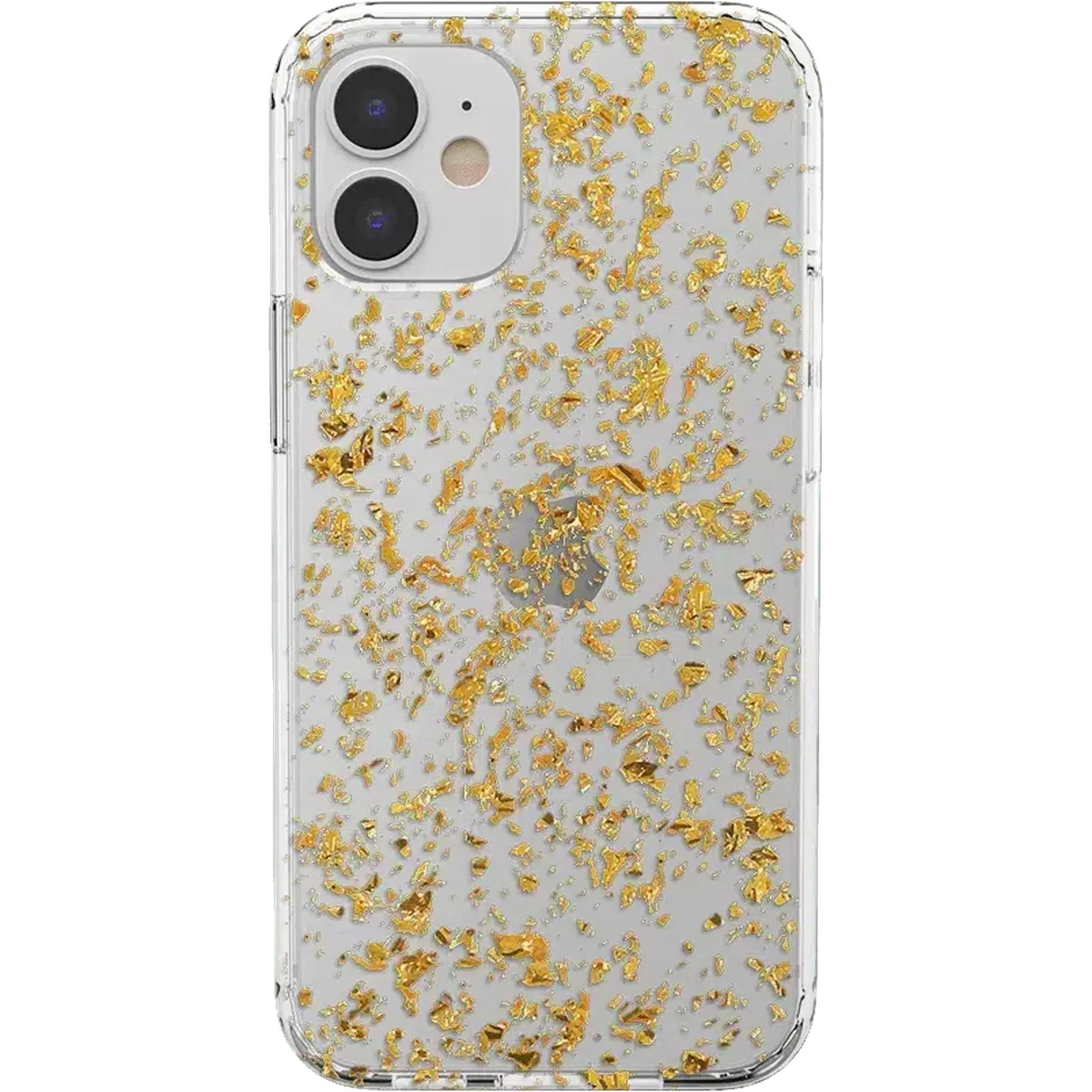 Morning Sparkle | Rose and Gold Flaked Clear Case