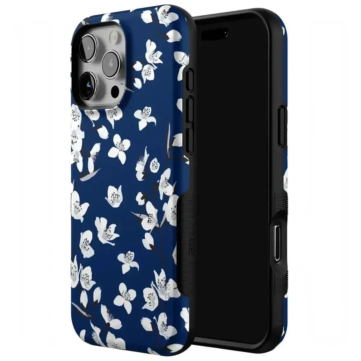 Floral Forest | Navy Cherry Blossom Floral Case