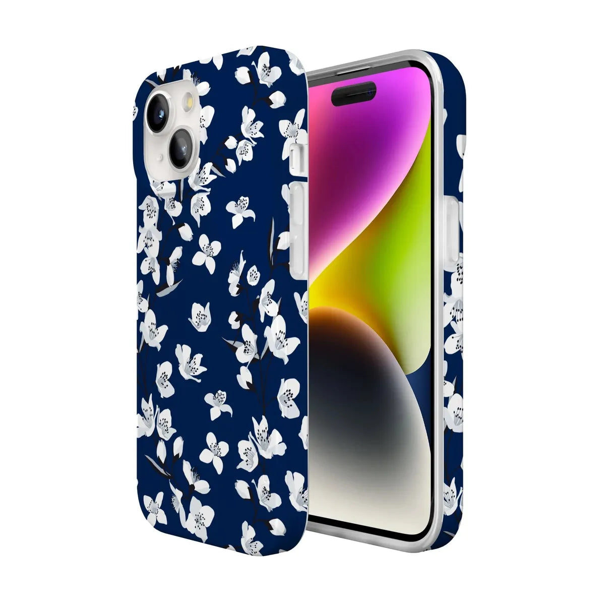 Floral Forest | Navy Cherry Blossom Floral Case