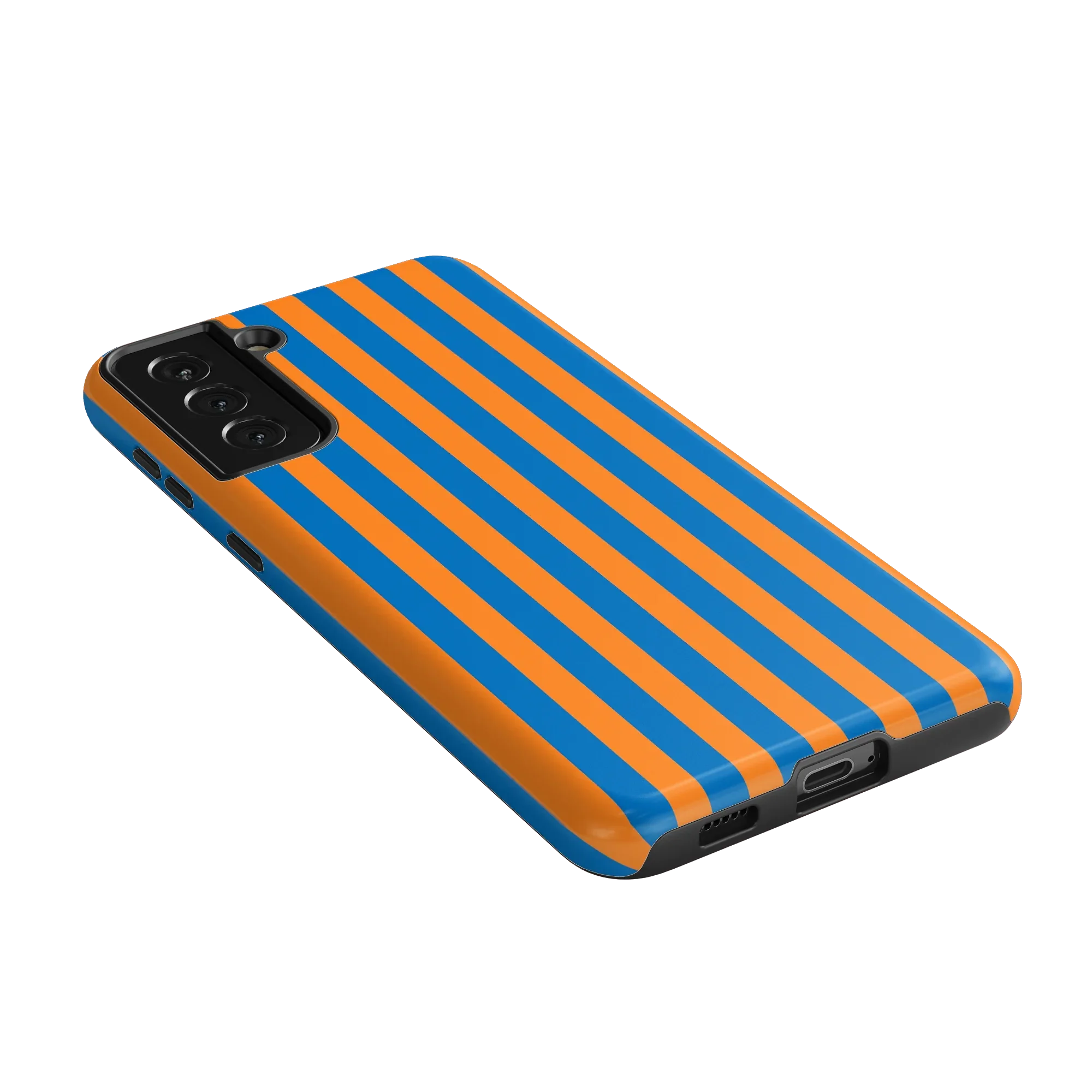 Go New York | Blue & Orange Stripes Case
