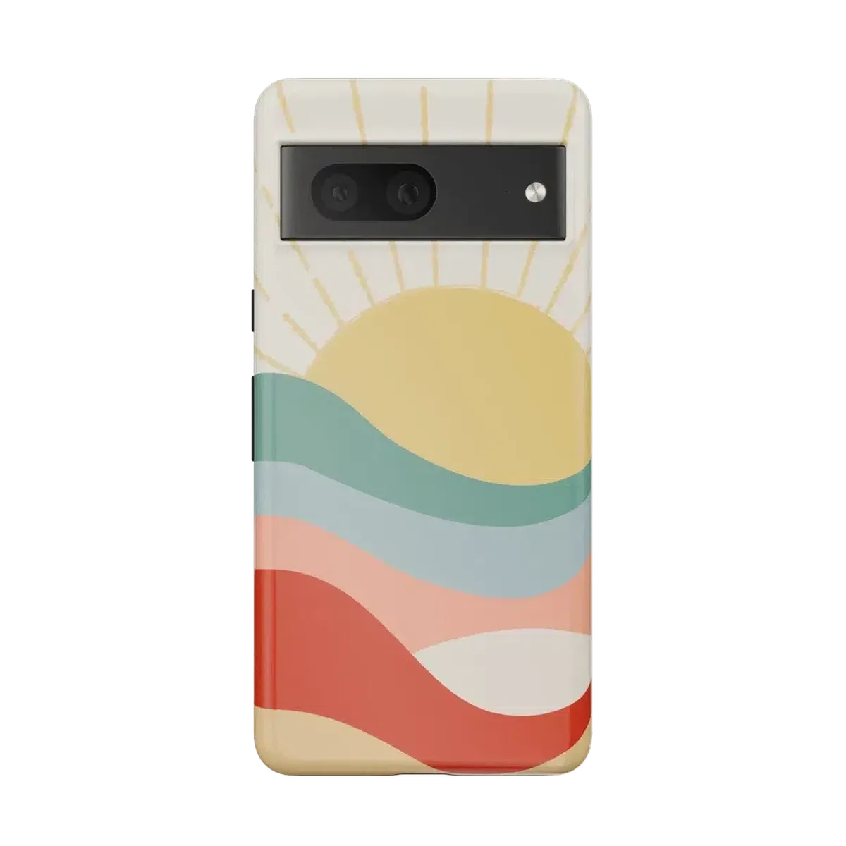 Here Comes the Sun | Colorblock Sunset Google Pixel Case