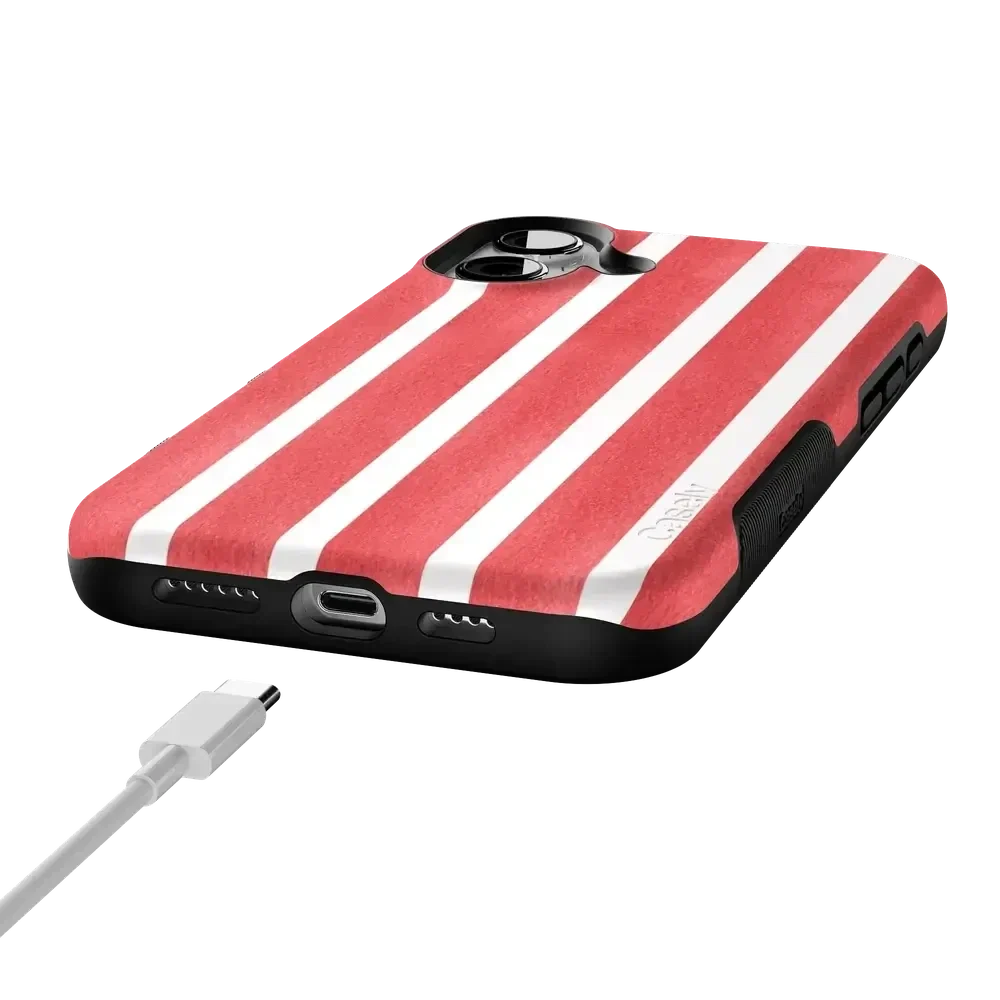 East Coast Summer | Red Stripes Case