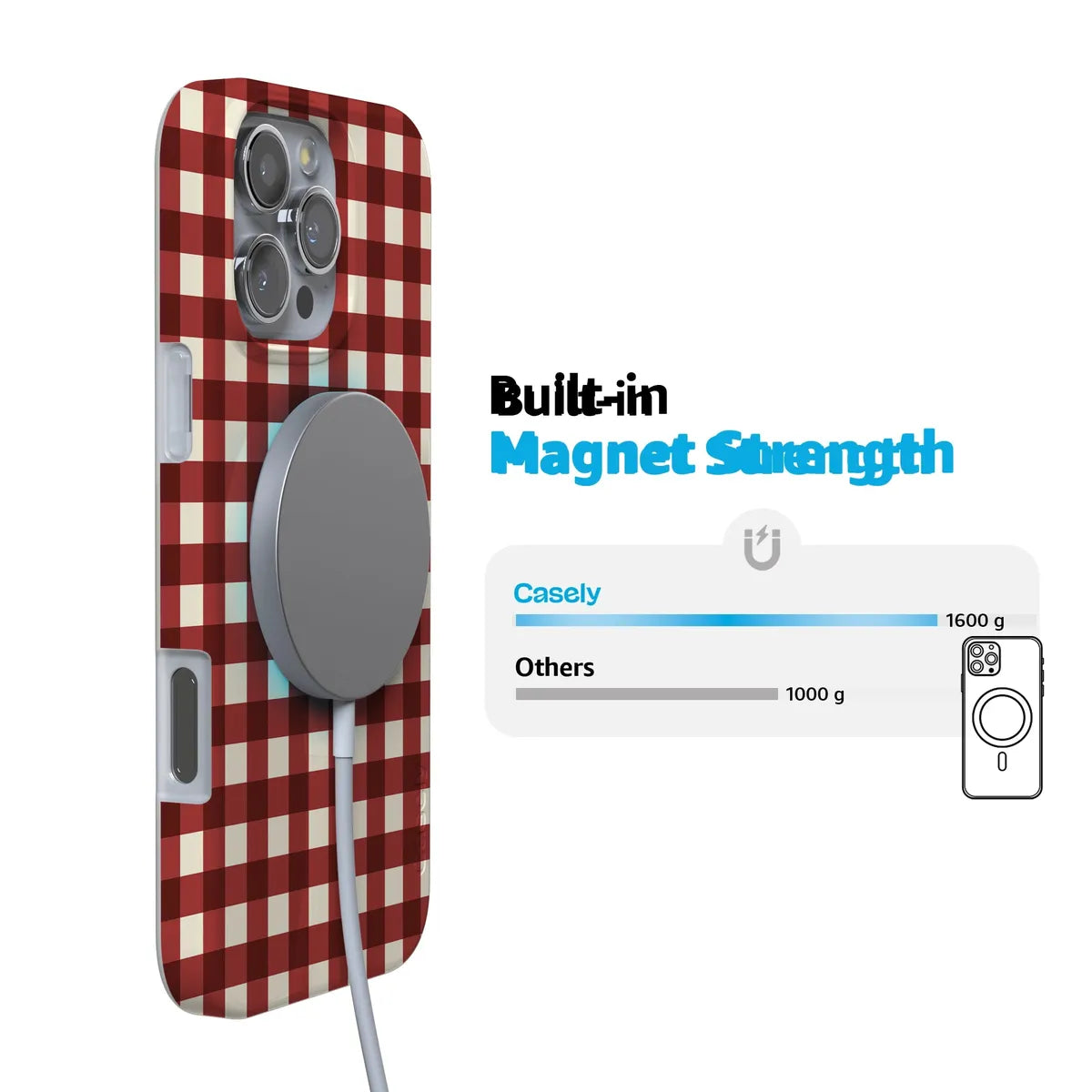 Checked Twice | Red Plaid Case