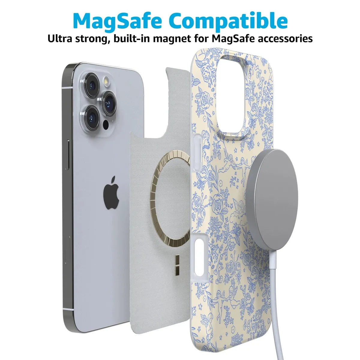 Cupid's Canvas | Periwinkle Floral Case