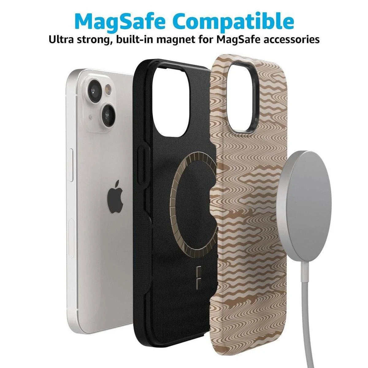 Mocha Ripple | Brown Waves Case