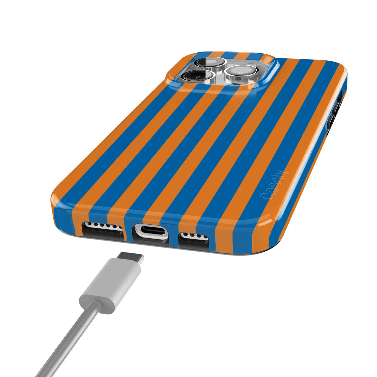 Go New York | Blue & Orange Stripes Case