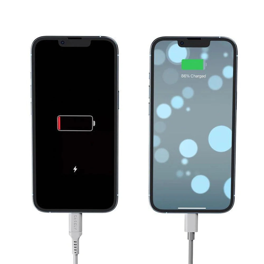 Fast Charging Cable | MFi Certified Lightning to USB-C Cord - White Cord