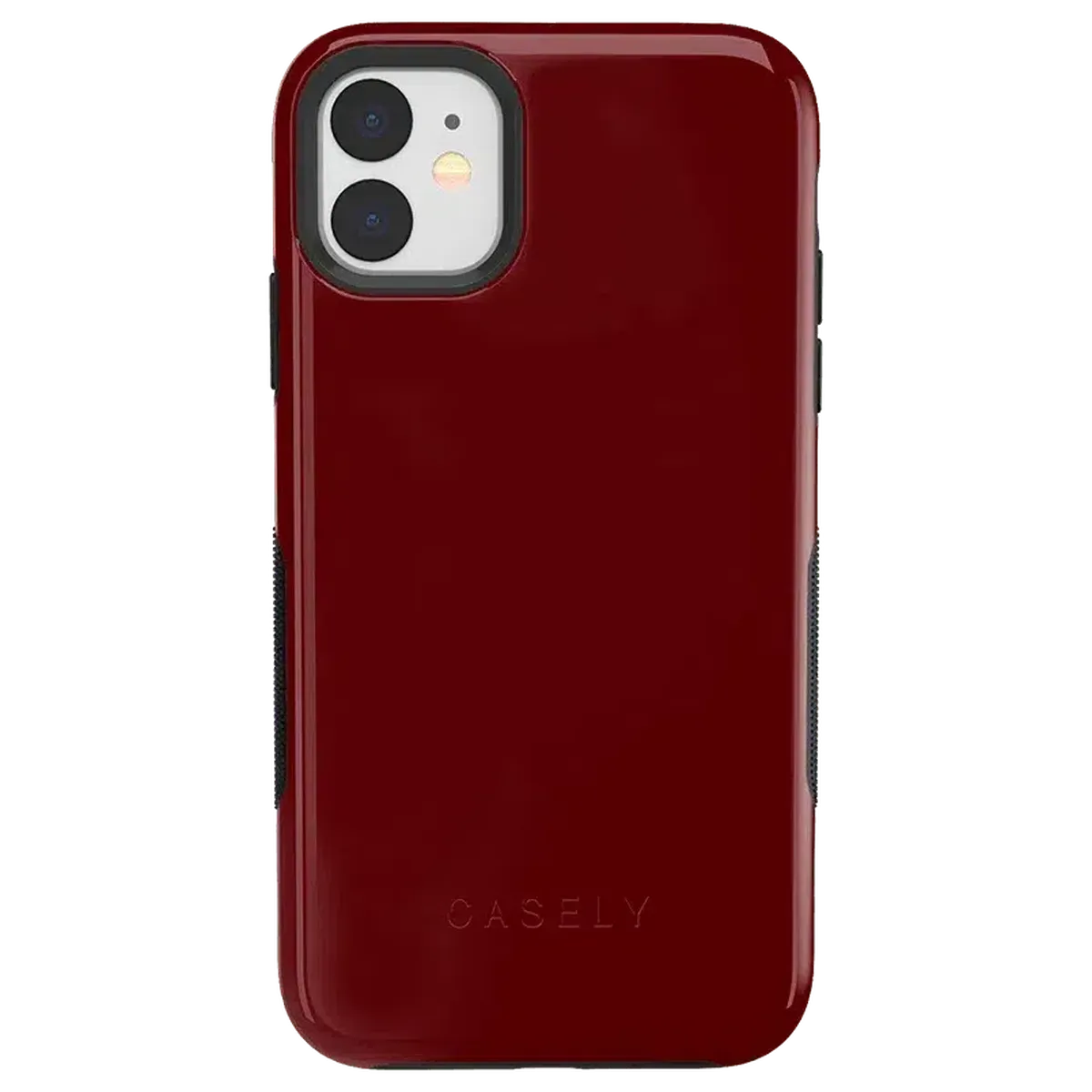 Burgundy Red on Black | Ultra-Protective Bold Case