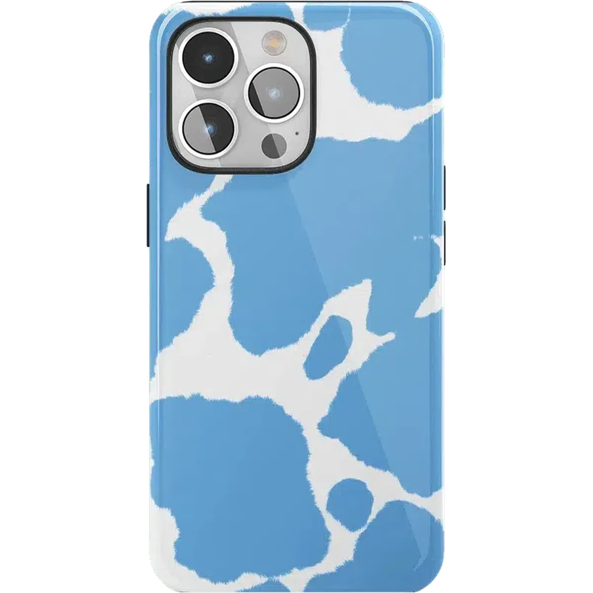 Current MOOd | Light Blue Cow Print Case