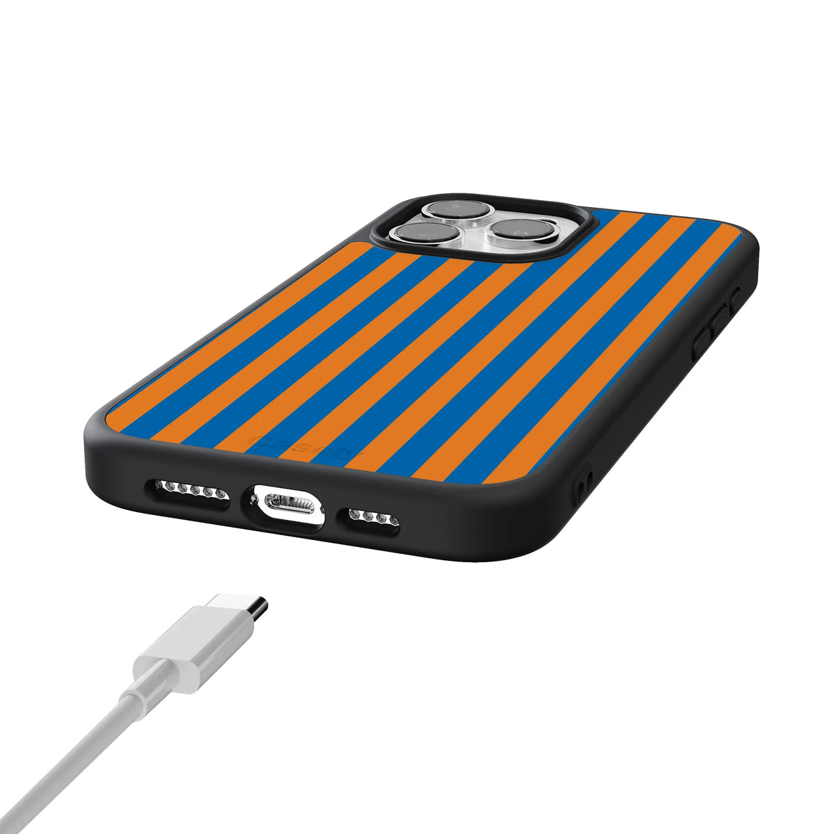 Go New York | Blue & Orange Stripes Case