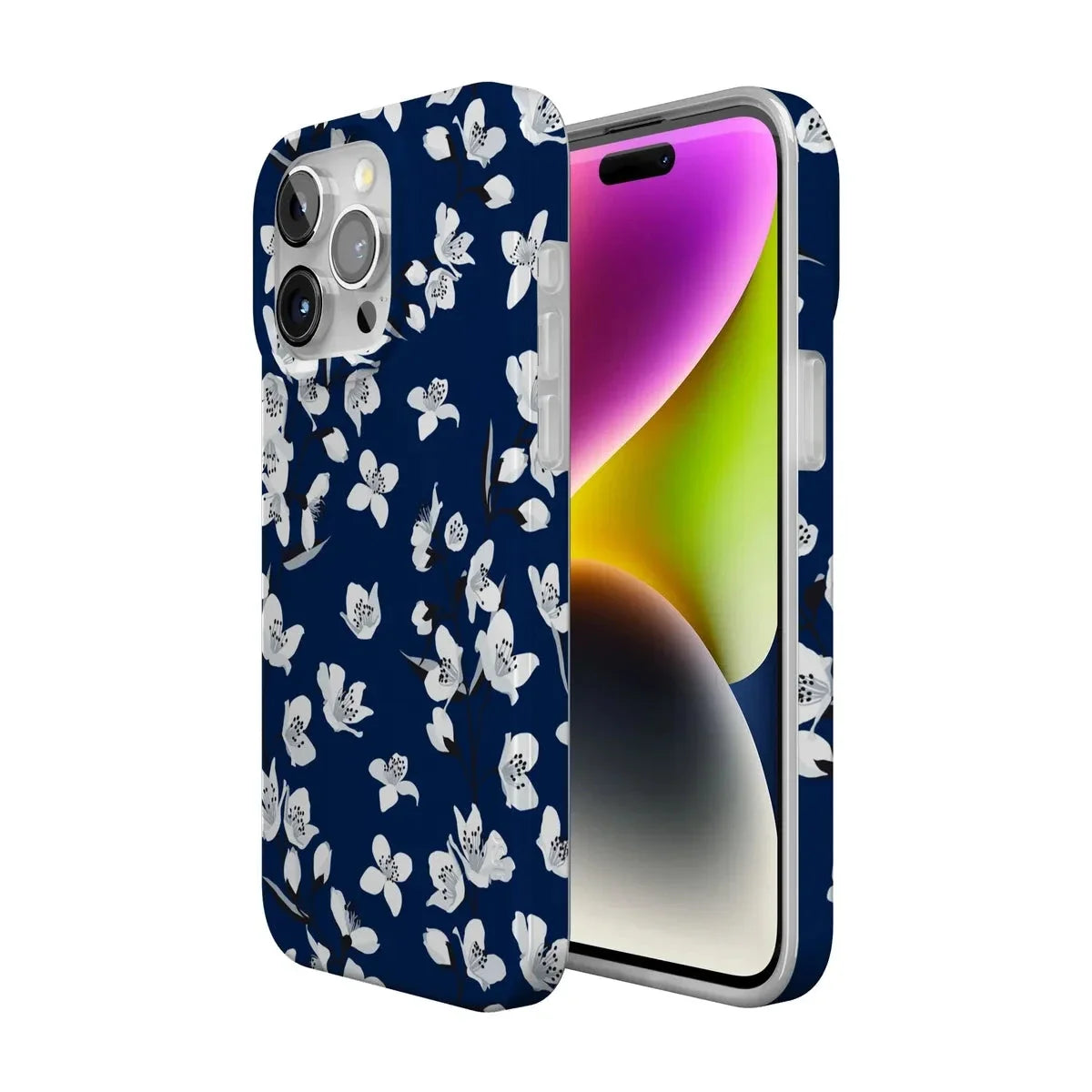 Floral Forest | Navy Cherry Blossom Floral Case