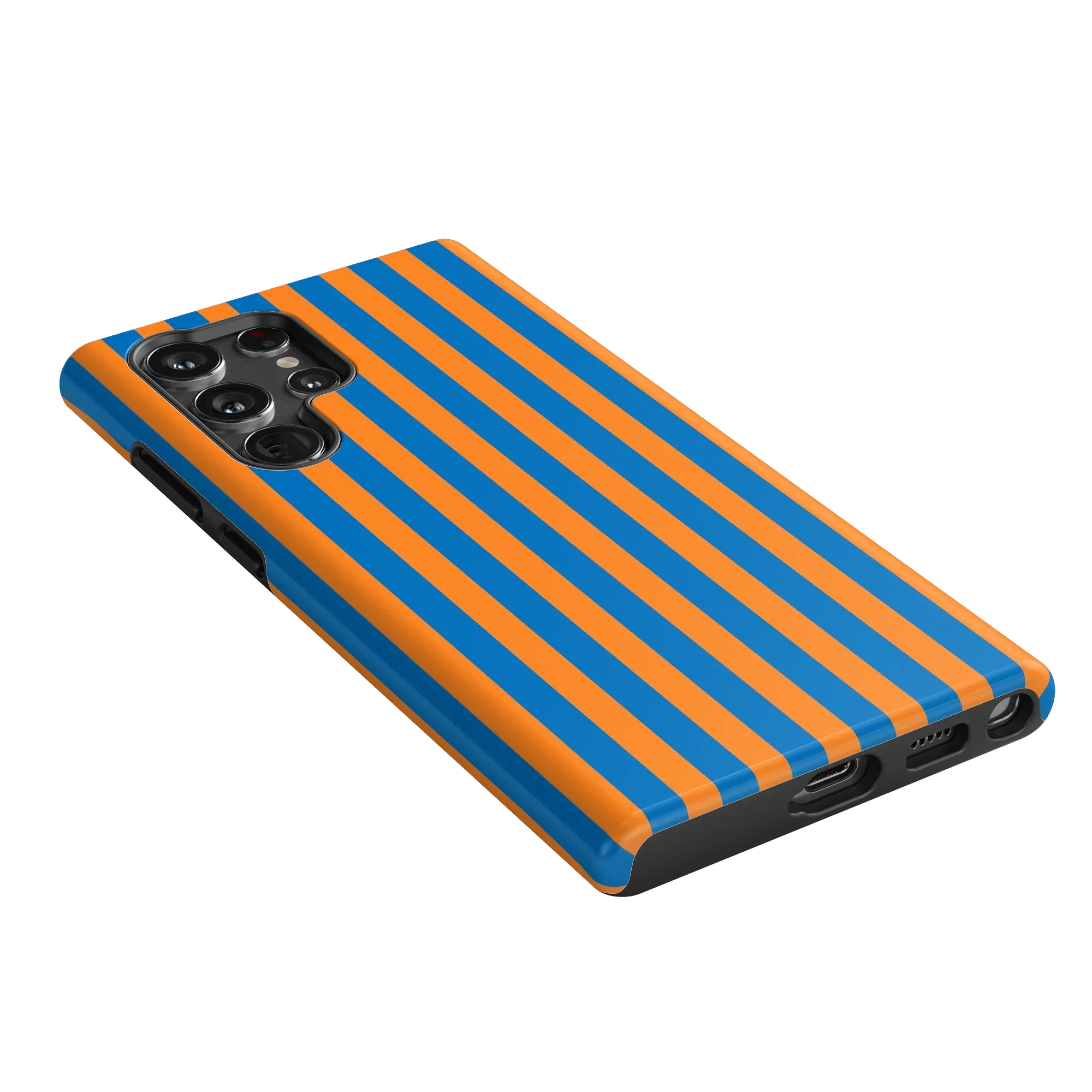 Go New York | Blue & Orange Stripes Case