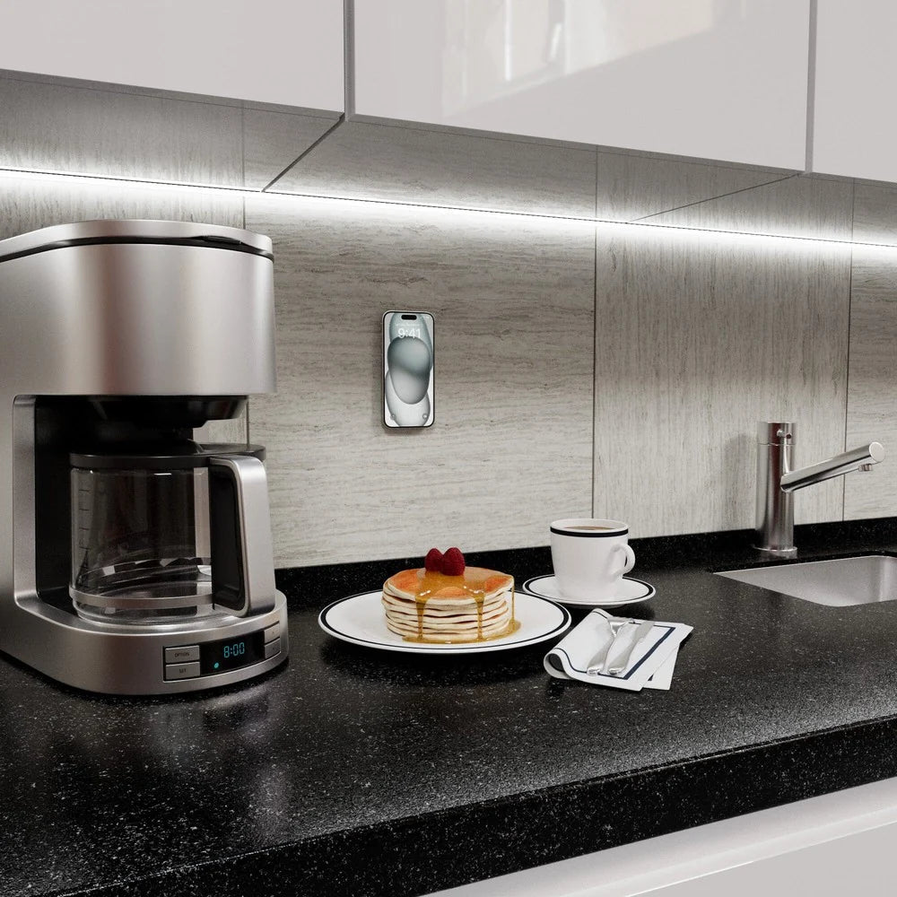 Grippy | Taupe Silicone Suction Phone Mount with MagSafe
