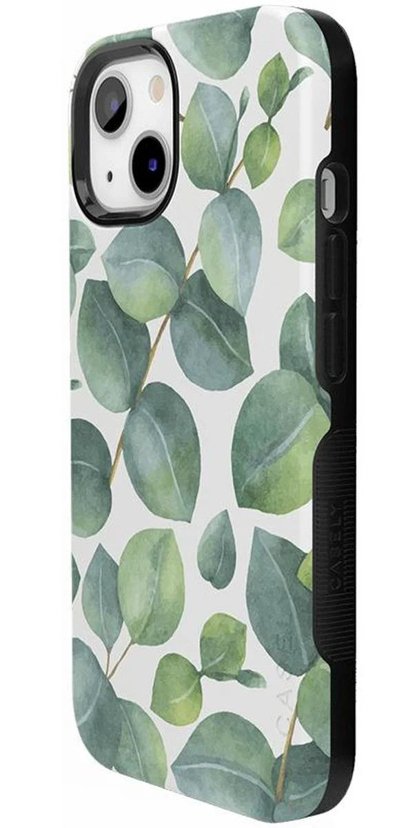 Leaf Me Alone | Green Floral Print Case