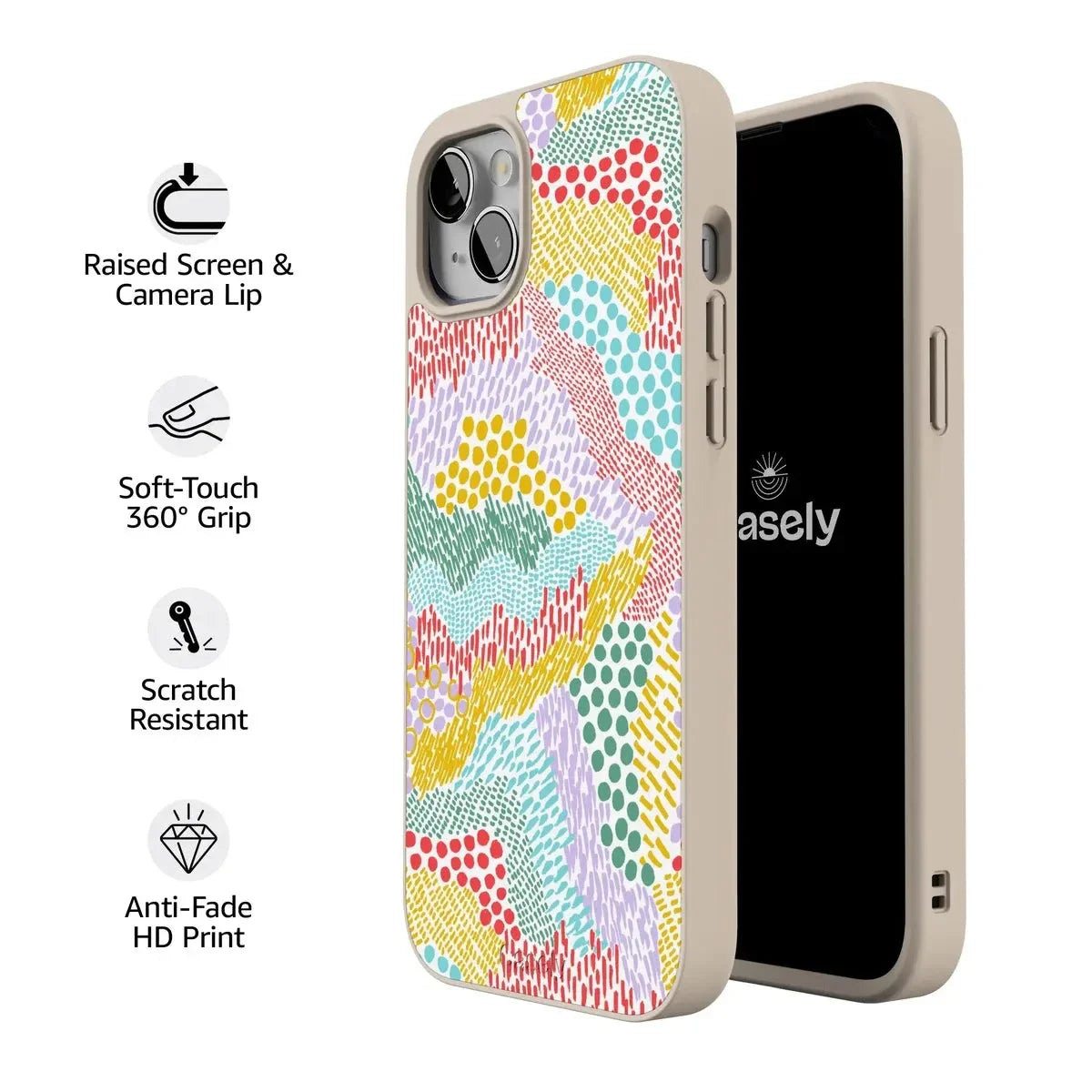 Color Me Happy | Pattern Colorblock Case