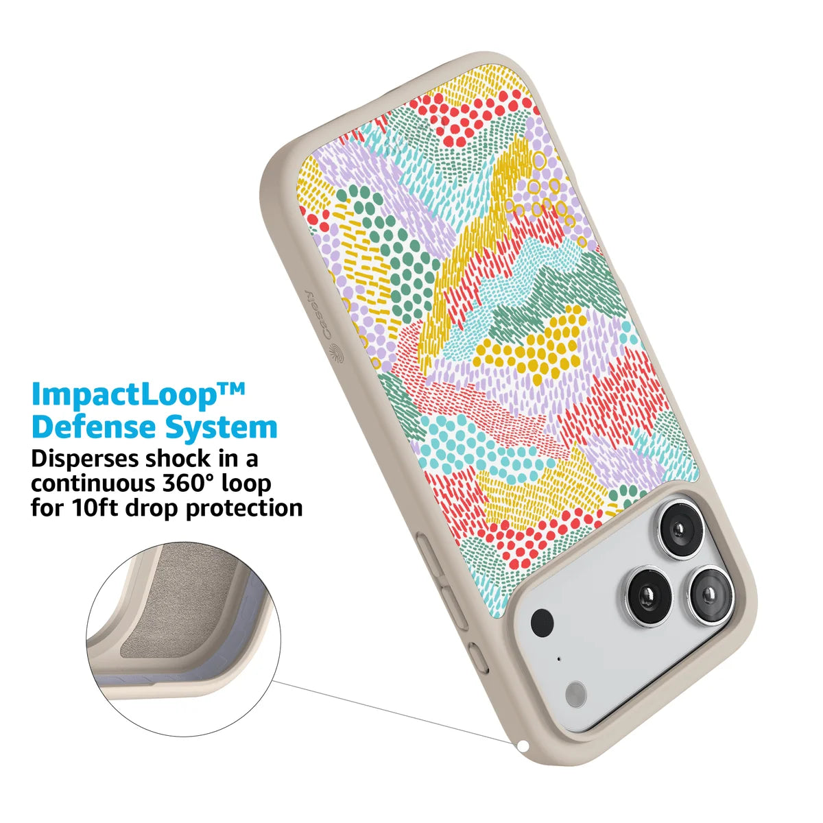 Color Me Happy | Pattern Colorblock Case