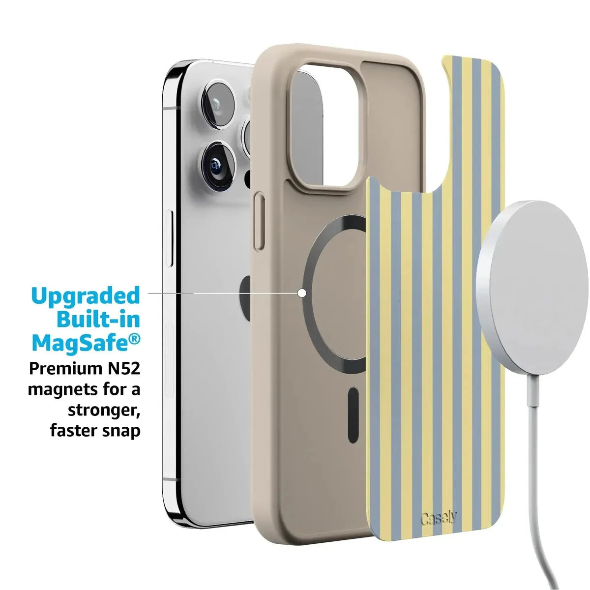 Coastline Stripes | Blue & Yellow Case