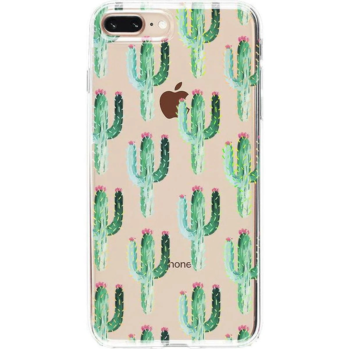 Lookin' Sharp | Cactus Patterned Clear Floral Case