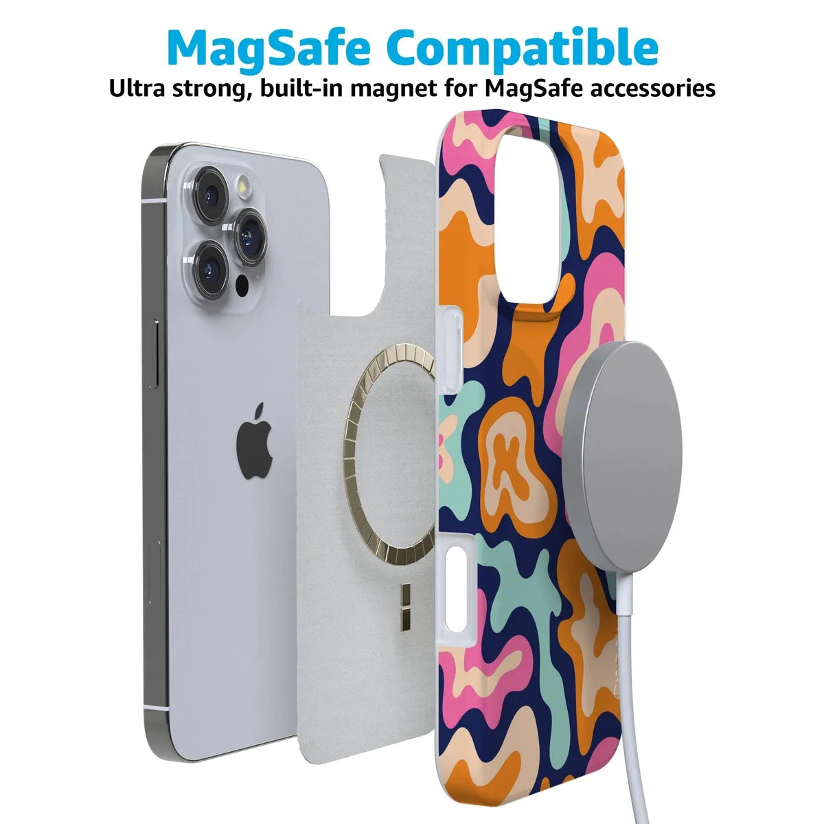 Midnight Color Splash | Abstract Retro Case