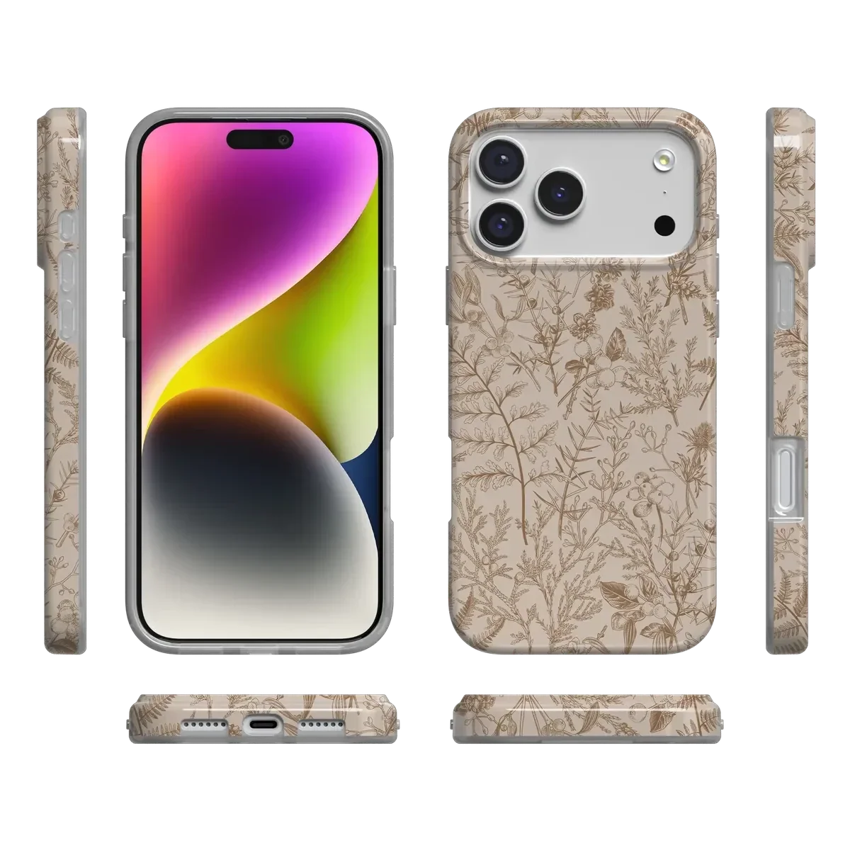 Beige Garden | Neutral Floral Case