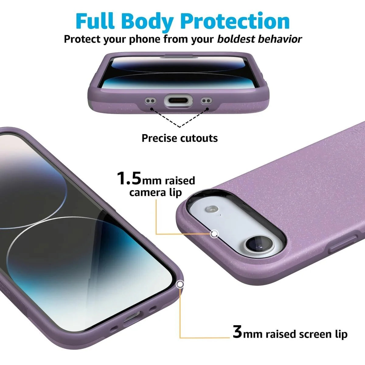 Lavender Waves | Purple Shimmer Case