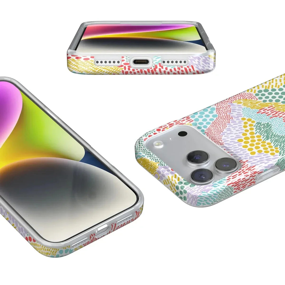 Color Me Happy | Pattern Colorblock Case