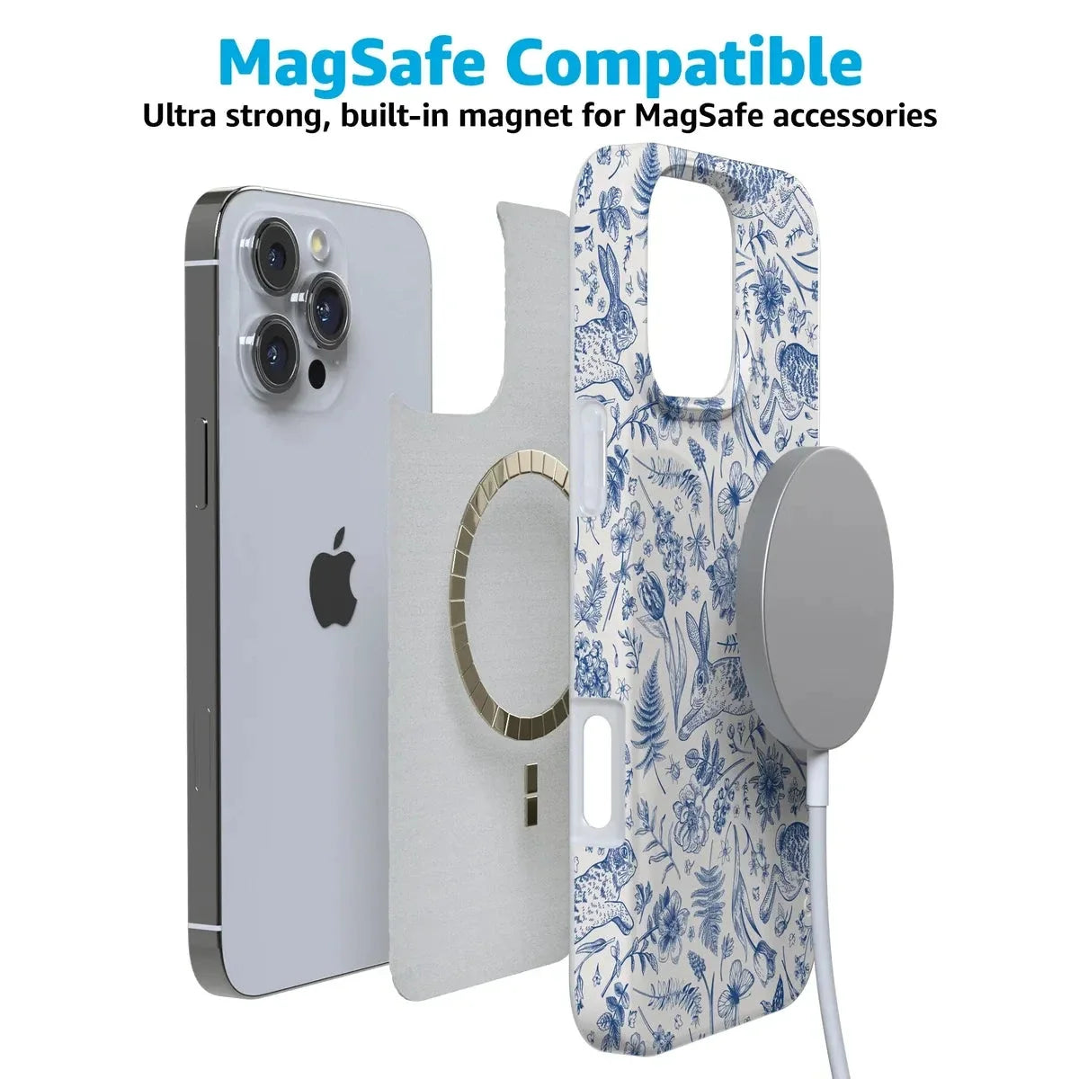 Hop & Bloom | Bunny Toile Case