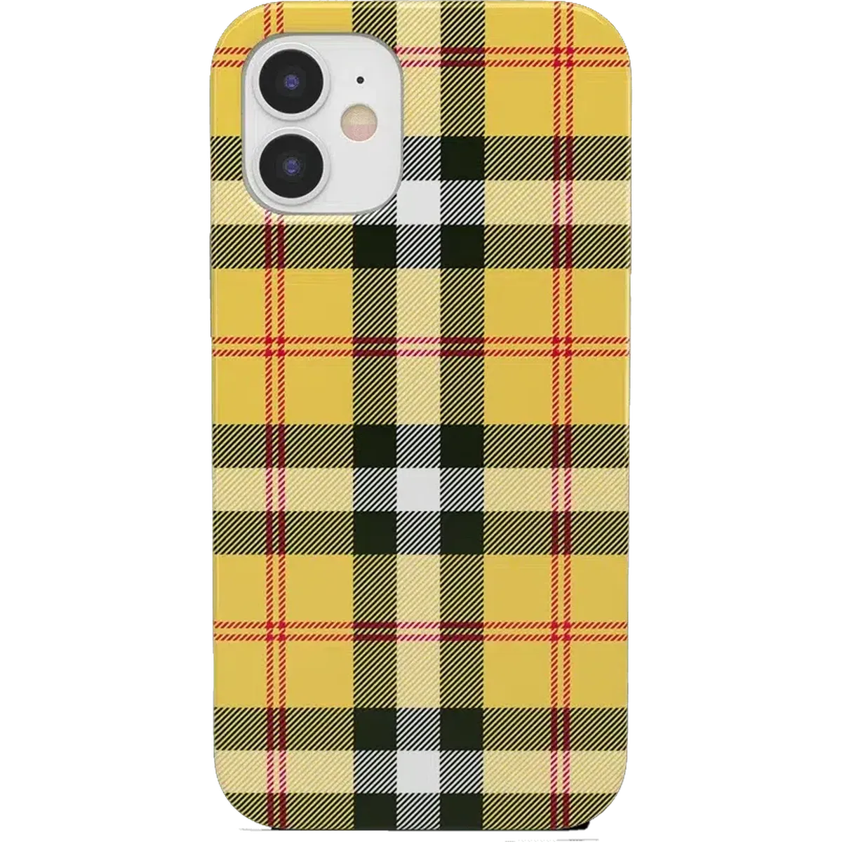 As if! | Yellow Plaid iPhone Case