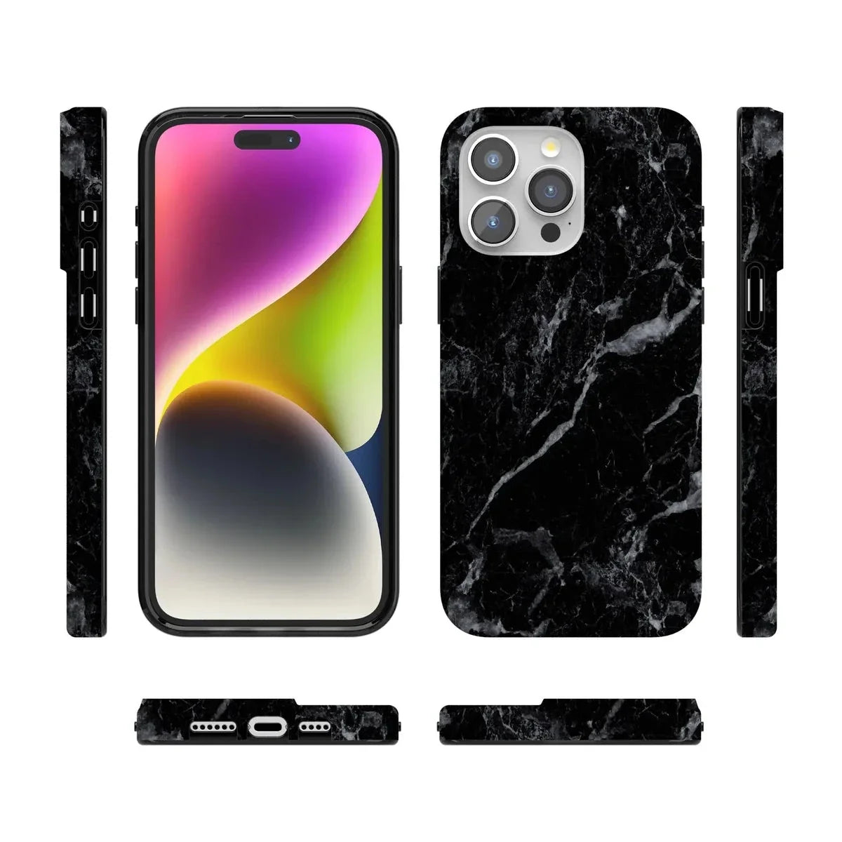 Black Pearl | Classic Black Marble Case