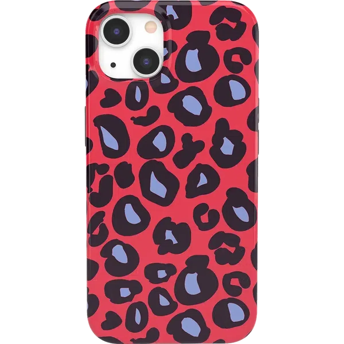Into the Wild | Red & Blue Leopard Print Case