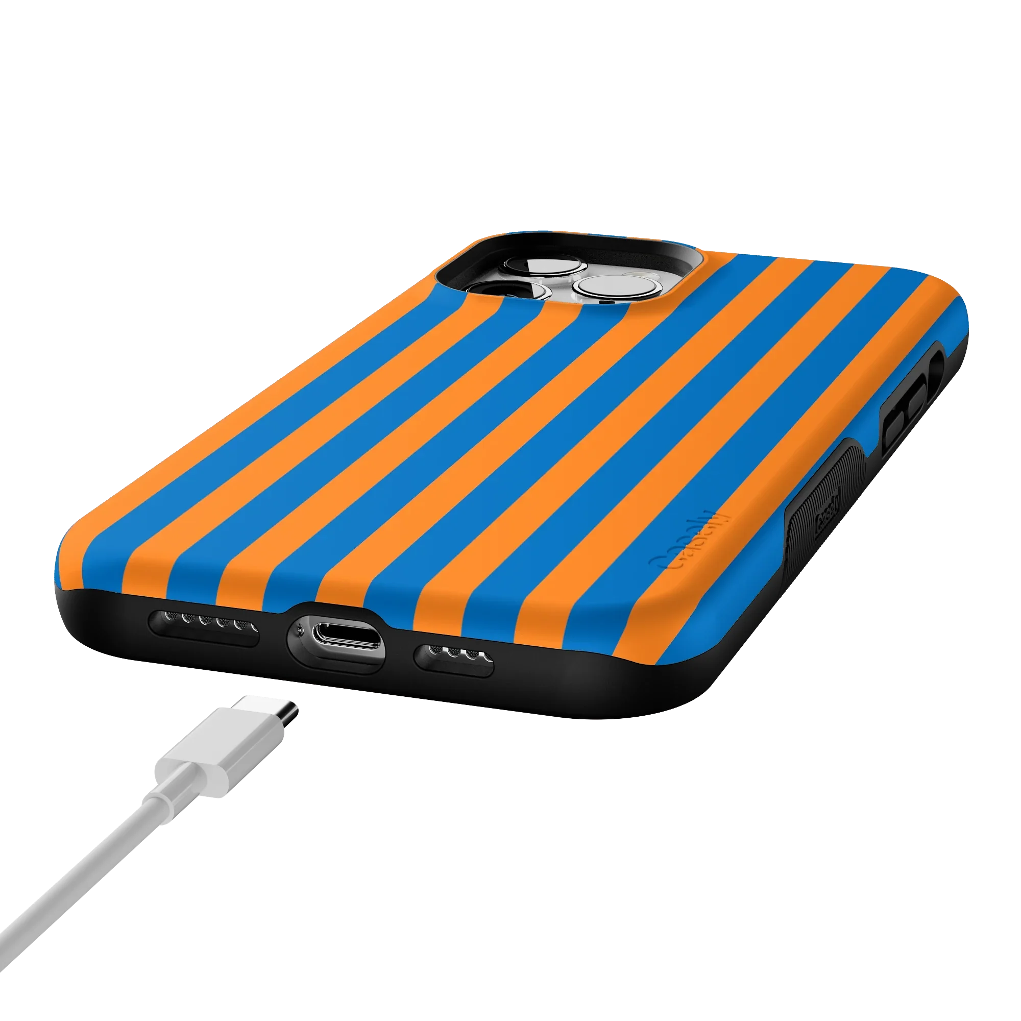 Go New York | Blue & Orange Stripes Case